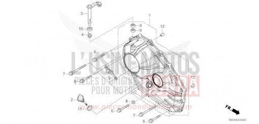 PANNEAU CARTER-MOTEUR D. (NC750XA) NC750XAS de 2025